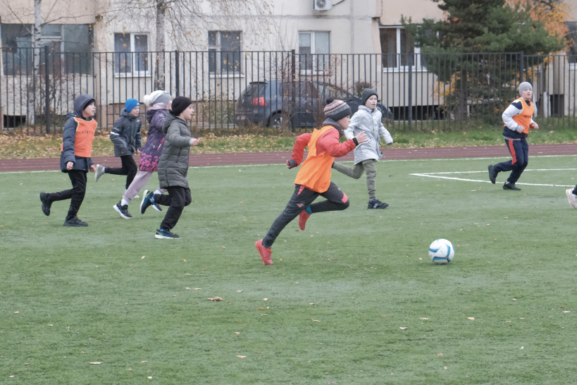 Профессионалы провели мастер-класс по футболу для учащихся красногорской школы